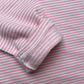 striped fleece tee - pink