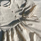 textured cream dress